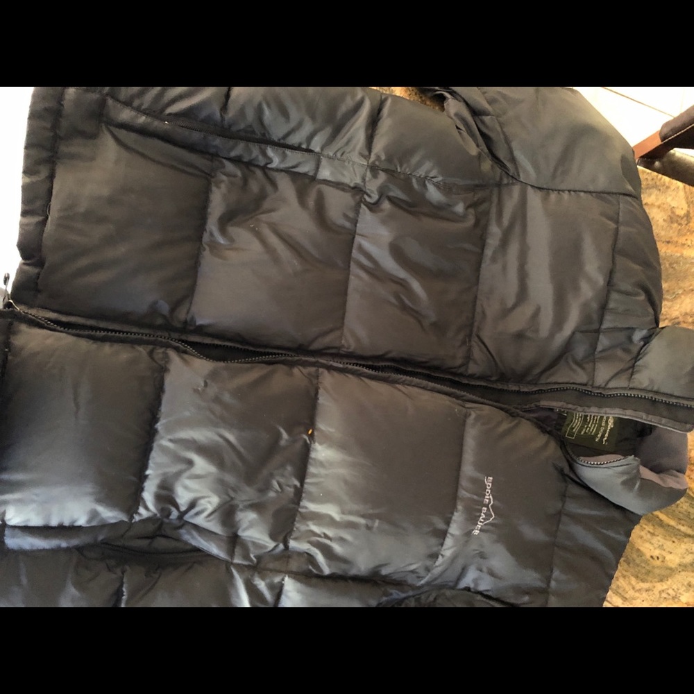 Goose down men puffer jacket
